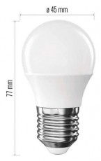 Emos ZQ6E43 Classic Mini Globe E27/6,5 W(60 W)/806 lm /természetes fehér LED izzó Háztartás / Otthon / Kültér - Világítás / elektromosság - E27 foglalatú izzó - 508754