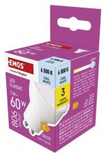 Emos ZQ8E44 MR16/GU10/7 W (60 W)/806 lm/hideg fehér classic LED izzó Háztartás / Otthon / Kültér - Világítás / elektromosság - GU10 foglalatú izzó - 508771