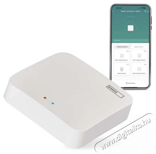 Emos GoSmart IP-1000Z Multifunkci&oacute;s ZigBee gateway, Bluetooth, WiFi Iroda &eacute;s sz&aacute;m&iacute;t&aacute;stechnika - H&aacute;l&oacute;zat - Lefedetts&eacute;gn&ouml;velő / jeltov&aacute;bb&iacute;t&oacute; - 508080