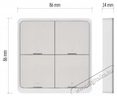 Emos GoSmart IP-2004ZW Hordozható jelenetvezérlő, ZigBee 3.0, 3 gombos Háztartás / Otthon / Kültér - Okos otthon - Kiegészítő - 508083