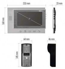 Emos H2017 fehér videó kaputelefon szett Háztartás / Otthon / Kültér - Biztonságtechnika - Kiegészítő - 514894