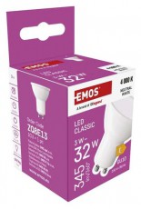 Emos ZQ8E13 classic MR16 3W 345 lm GU10 LED izzó Háztartás / Otthon / Kültér - Világítás / elektromosság - GU10 foglalatú izzó - 514864