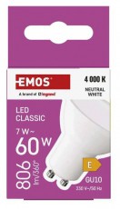 Emos ZQ8E43 classic MR16 7W 800 lm GU10 LED izzó Háztartás / Otthon / Kültér - Világítás / elektromosság - GU10 foglalatú izzó - 514863