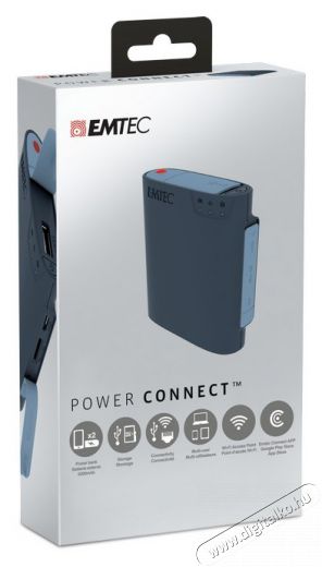 EMTEC U600 (microSD + micro USB, USB + WiFi) Powerbank 5200mAh Mobil / Kommunikáció / Smart - Powerbank / Külső akkumulátor és töltő - 324284