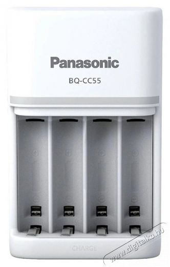 ENELOOP Panasonic BQ-CC55E 1/4db AA/AAA akkutöltő Akkuk és töltők - Elem méretű akku és töltő - Szettben - 456021