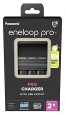 ENELOOP Panasonic BQ-CC65E 2/4db AA/AAA gyors akkutöltő Akkuk és töltők - Elem méretű akku és töltő - Szettben - 456023