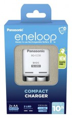 ENELOOP Panasonic K-KJ50MCD20E AA 2000mAh időzítős akkutöltő +2xAA akku Akkuk és töltők - Elem méretű akku és töltő - Szettben - 456025
