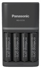 ENELOOP Panasonic K-KJ55HCD40E AA 2500mAh gyors akkutöltő +4xAA akku Akkuk és töltők - Elem méretű akku és töltő - Szettben - 456030