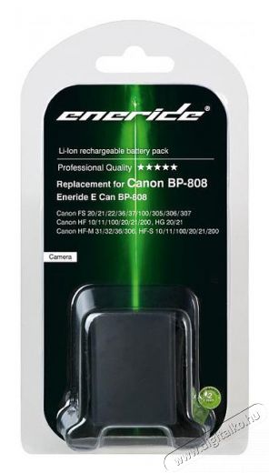 Eneride Canon BP-808 Helyettesítő Li-ion akkumulátor (900 mAh) Akkuk és töltők - Li-ion akkumulátor és töltő (utángyártott) - Akku - 262938