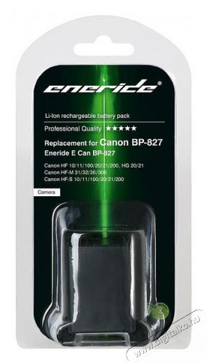 Eneride Canon BP-827 Helyettesítő Li-ion akkumulátor Akkuk és töltők - Li-ion akkumulátor és töltő (utángyártott) - Akku - 262940