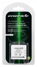 Eneride Casio NP-60 Helyettesítő Li-ion akkumulátor (600 mAh) Akkuk és töltők - Li-ion akkumulátor és töltő (utángyártott) - Akku - 262942