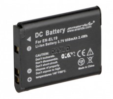 Eneride Nikon EN-EL19 Helyettesítő Li-ion akkumulátor (600 mAh) Akkuk és töltők - Li-ion akkumulátor és töltő (utángyártott) - Akku - 262958
