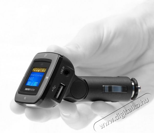 Energy Sistem EN 381456 Car Dark Iron 1100 FM transzmitter  - szürke/fekete Autóhifi / Autó felszerelés - FM transzmitter / modulátor - 326218