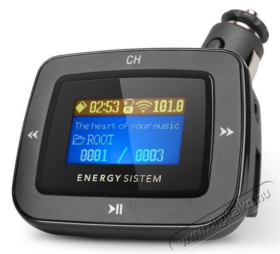Energy Sistem EN 381456 Car Dark Iron 1100 FM transzmitter  - sz&uuml;rke/fekete Aut&oacute;hifi / Aut&oacute; felszerel&eacute;s - FM transzmitter / modul&aacute;tor - 326218