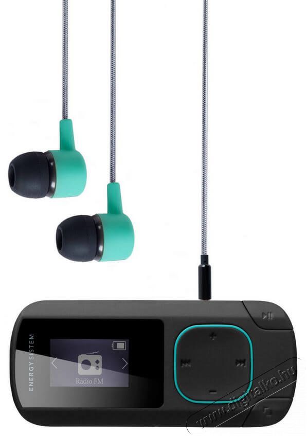 Energy Sistem EN 426508 Bluetooth-os 8GB fekete/mentazöld MP3 lejátszó Újdonságok - Új termékek - 367502