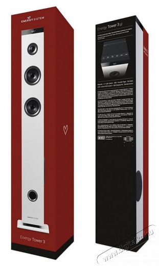 Energy Sistem EN 427239 Energy Tower 3 G2 Bluetooth hangsugárzó - fehér Audio-Video / Hifi / Multimédia - Hangfal - Hangfalszett - Hálózatról működő vezeték nélküli hangsugárzó - 331399