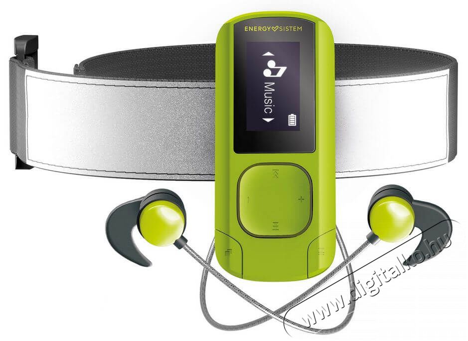 Energy Sistem EN 447244 Clip Sport Bluetooth-os 16GB zöld MP3 lejátszó Újdonságok - Új termékek - 367508