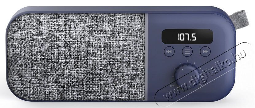 Energy Sistem EN 449958 Fabric Box Radio Bluetooth rádió - tengerészkék  Audio-Video / Hifi / Multimédia - Rádió / órás rádió - Hordozható, zseb-, táska rádió - 367504