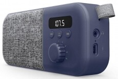 Energy Sistem EN 449958 Fabric Box Radio Bluetooth rádió - tengerészkék  Audio-Video / Hifi / Multimédia - Rádió / órás rádió - Hordozható, zseb-, táska rádió - 367504