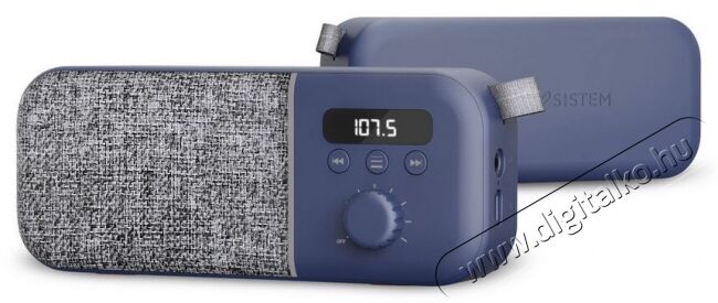 Energy Sistem EN 449958 Fabric Box Radio Bluetooth rádió - tengerészkék  Audio-Video / Hifi / Multimédia - Rádió / órás rádió - Hordozható, zseb-, táska rádió - 367504