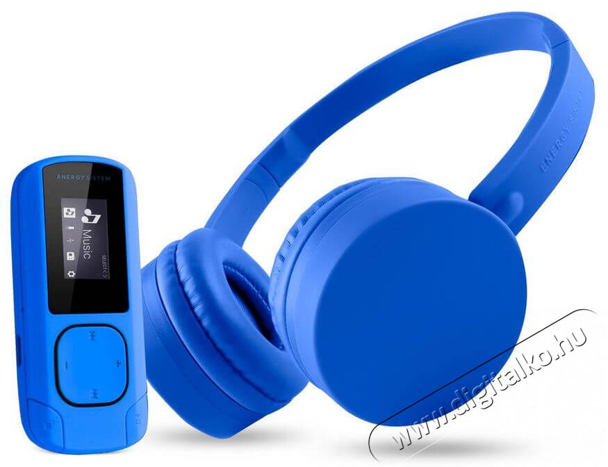 Energy Sistem EN 443857 Musik Pack Bluetooth-os 8GB MP3 lejátszó Bluetooth fejhallgatóval - kék Audio-Video / Hifi / Multimédia - Hordozható CD / DVD / Multimédia készülék - MP3/MP4 lejátszó - 367506