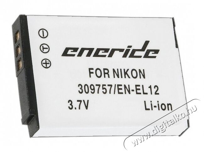 Eneride NIKON EN-EL 12 utángyártott akku (950mAh) Akkuk és töltők - Li-ion akkumulátor és töltő (utángyártott) - Akku - 318607
