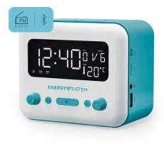 Energy Sistem EN 450725 Clock Speaker 2 Bluetooth ébresztőórás hangszóró - kék/fehér Háztartás / Otthon / Kültér - Óra - Ébresztőóra - 388162
