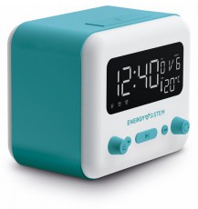 Energy Sistem EN 450725 Clock Speaker 2 Bluetooth ébresztőórás hangszóró - kék/fehér Háztartás / Otthon / Kültér - Óra - Ébresztőóra - 388162