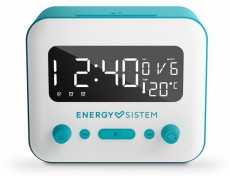 Energy Sistem EN 450725 Clock Speaker 2 Bluetooth ébresztőórás hangszóró - kék/fehér Háztartás / Otthon / Kültér - Óra - Ébresztőóra - 388162