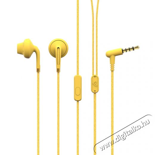 Energy Sistem EN 447183 Earphones Style 2+ Vanilla mikrofonos sárga fülhallgató Audio-Video / Hifi / Multimédia - Fül és Fejhallgatók - Fülhallgató mikrofonnal / headset - 385227