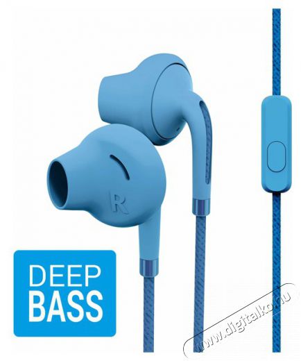 Energy Sistem EN 447169 Earphones Style 2+ Sky mikrofonos kék fülhallgató Audio-Video / Hifi / Multimédia - Fül és Fejhallgatók - Fülhallgató mikrofonnal / headset - 393613