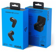 Energy Sistem EN 447312 Earphones Style 6 True Wireless Bluetooth fekete fülhallgató Audio-Video / Hifi / Multimédia - Fül és Fejhallgatók - Fülhallgató mikrofonnal / headset - 393615