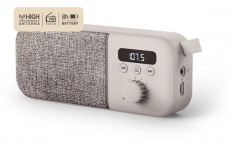 Energy Sistem EN 449828 Fabric Box Radio Bluetooth bézs rádió Audio-Video / Hifi / Multimédia - Rádió / órás rádió - Munka és szabadidő rádió - 393498