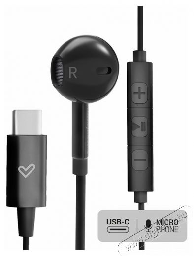 Energy Sistem EN 448982 Earphones Smart 2 Type C Fekete fülhallgató Audio-Video / Hifi / Multimédia - Fül és Fejhallgatók - Fülhallgató mikrofonnal / headset - 395088
