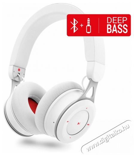 Energy Sistem EN 447138  Bluetooth fejhallgató - fehér Audio-Video / Hifi / Multimédia - Fül és Fejhallgatók - Fejhallgató - 385442