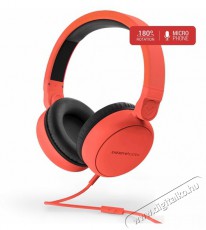 Energy Sistem EN 448838 Headphones Style 1 Talk Chili Mikrofonos fejhallgató - piros Audio-Video / Hifi / Multimédia - Fül és Fejhallgatók - Fejhallgató mikrofonnal / headset - 393507