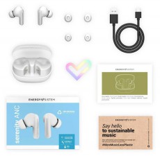 Energy Sistem EN 459209 Serenity ANC True Wireless Bluetooth fehér fülhallgató Audio-Video / Hifi / Multimédia - Fül és Fejhallgatók - Fülhallgató - 508671