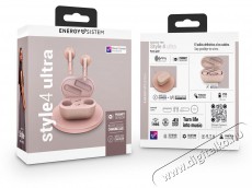 Energy Sistem Earphones True Wireless Style 4 Ultra Rose gold Audio-Video / Hifi / Multim&eacute;dia - F&uuml;l &eacute;s Fejhallgat&oacute;k - F&uuml;lhallgat&oacute; mikrofonnal / headset - 518694