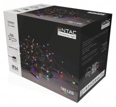 Entac ECL-180-MC KARÁCSONYI FÜZÉR IP44 180 LED SZÍNES Háztartás / Otthon / Kültér - Világítás / elektromosság - Led szalag / fényfüzér - 383550