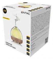 Entac EHEL-400ML-8W-W Aromaterápiás párásító fa mintázatú Szépségápolás / Egészség - Légtisztító / párásító / párátlanító - Párásító - 383564