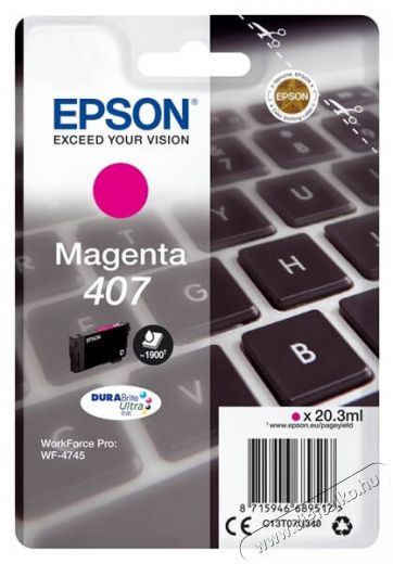 Epson T07U340 tintapatron -  L magenta Iroda és számítástechnika - Nyomtató - Kiegészítő - 369470