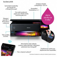 Epson EcoTank L8180 A3+ Színes tintasugaras multifunkciós fotónyomtató Iroda és számítástechnika - Nyomtató - Tintasugaras / fotónyomtató - 395130