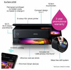 Epson EcoTank L8180 A3+ Színes tintasugaras multifunkciós fotónyomtató Iroda és számítástechnika - Nyomtató - Tintasugaras / fotónyomtató - 395130
