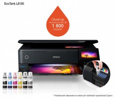 Epson EcoTank L8180 A3+ Színes tintasugaras multifunkciós fotónyomtató Iroda és számítástechnika - Nyomtató - Tintasugaras / fotónyomtató - 395130