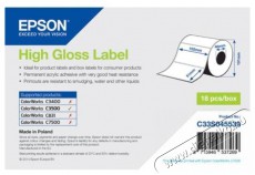 Epson S045539 HIGH GLOSS CÍMKE 102x51mm Iroda és számítástechnika - Címkenyomtató - Szalag címkenyomtatóhoz - 400943