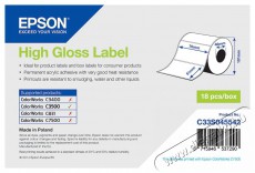 Epson S045542 HIGH GLOSS LABEL 76x51mm Iroda és számítástechnika - Címkenyomtató - Szalag címkenyomtatóhoz - 400946
