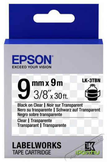 Epson S653004 B/CLEAR 9/9 SZALAG Iroda és számítástechnika - Címkenyomtató - Szalag címkenyomtatóhoz - 401900