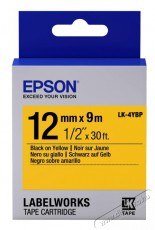 Epson S654008 TAPE LK4YBP PASTEL Fekete/sárga Iroda és számítástechnika - Címkenyomtató - Szalag címkenyomtatóhoz - 401904