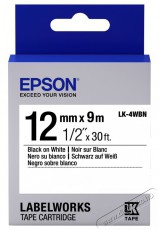 Epson S654021 STD BLK/WHT 12/9 SZALAG Iroda és számítástechnika - Címkenyomtató - Szalag címkenyomtatóhoz - 401910