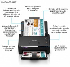 Epson FastFoto FF-680W (A4, 600X600 DPI,45 lap/perc, USB/WiFi) Iroda és számítástechnika - Digitalizáló eszköz - Szkenner - 487168